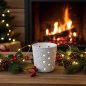 Preview: Teelichthalter Porzellan, weiß, weihnachtliche Kulisse