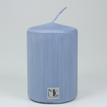 MLC Stumpenkerze farbig pastell lavendel Hoehe 10cm