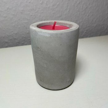 Kerzenhalter StoneDuo mit farbigem Teelicht