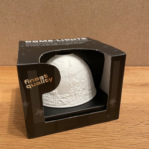 Dome Light aus Porzellan in Geschenkbox, Motiv Hamburg