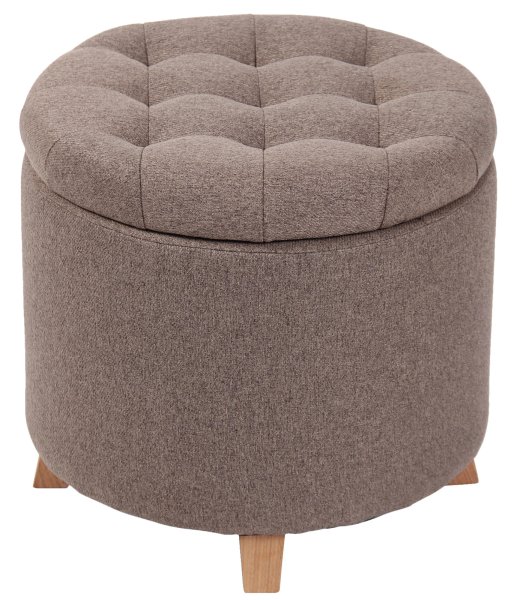 Polsterhocker Adam, Vorschaubild Taupe