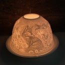 Dome Light aus Porzellan, Füchse