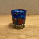 Leuchtglas/Teelichtglas 'Straße bei Nacht'